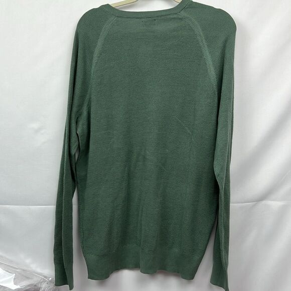 J. Crew Factory CD617 Seed-stitch green long sleeve sweater NWT size XL - Picture 6 of 10